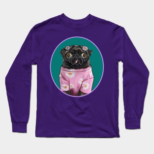 Squishy Brindle Pug Long Sleeve T-Shirt